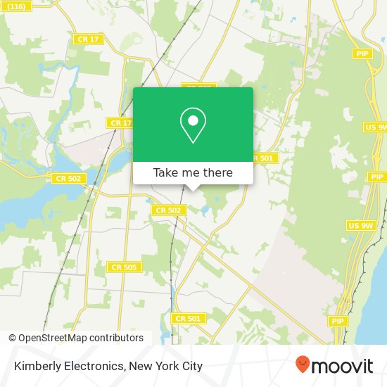 Kimberly Electronics map