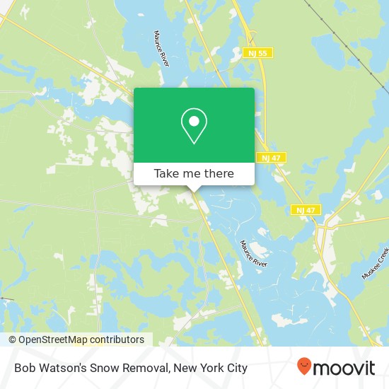 Mapa de Bob Watson's Snow Removal