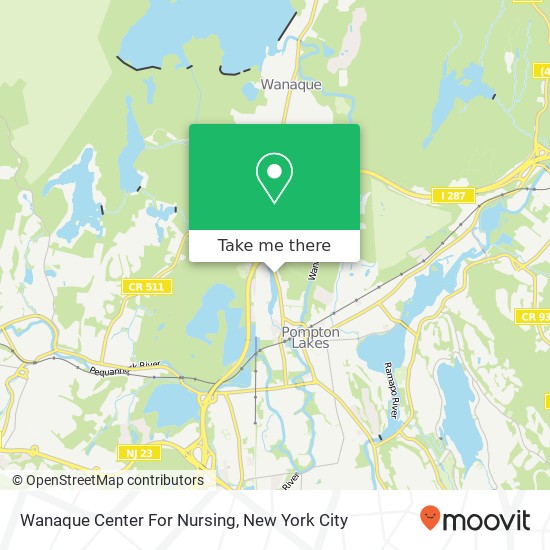 Wanaque Center For Nursing map