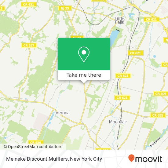 Mapa de Meineke Discount Mufflers