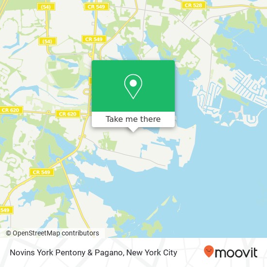 Novins York Pentony & Pagano map