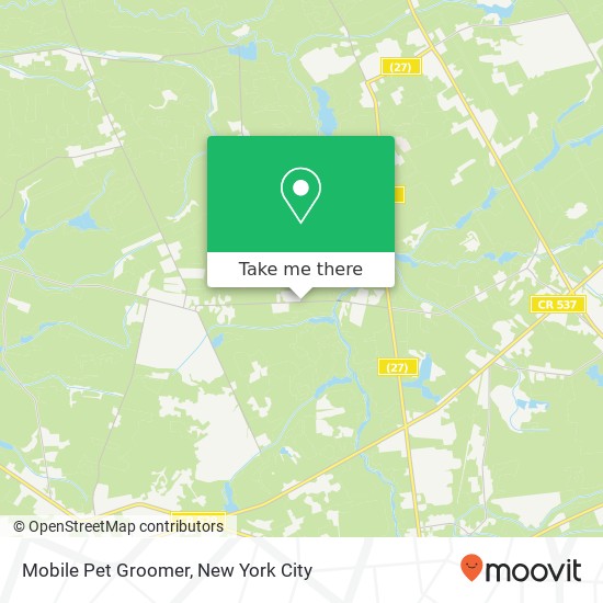 Mobile Pet Groomer map