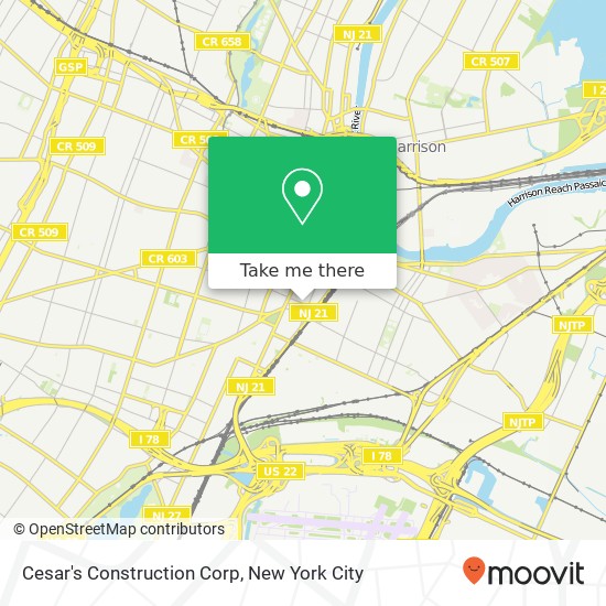 Cesar's Construction Corp map