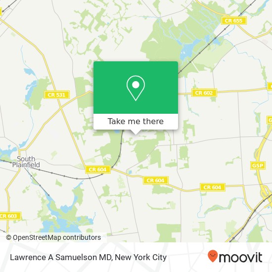 Lawrence A Samuelson MD map