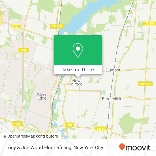 Tony & Joe Wood Floor Rfshng map