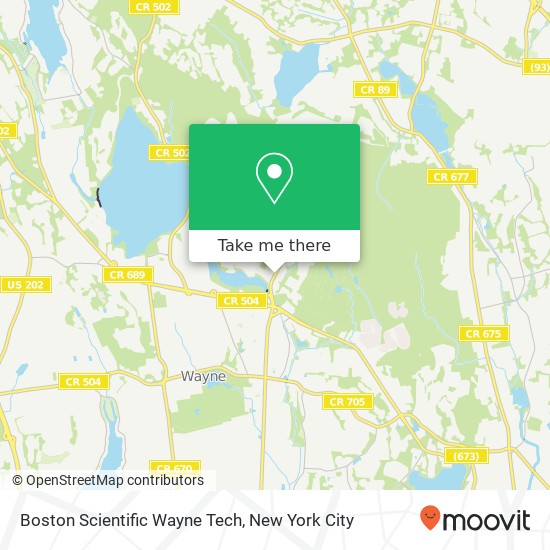 Boston Scientific Wayne Tech map