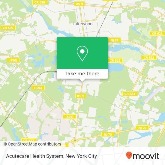 Mapa de Acutecare Health System