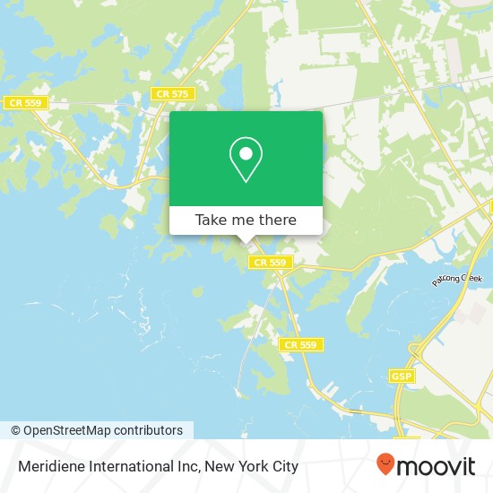 Meridiene International Inc map
