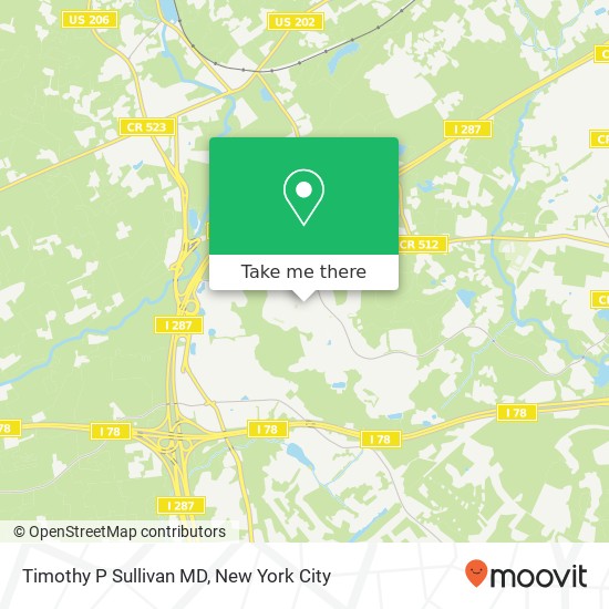 Timothy P Sullivan MD map