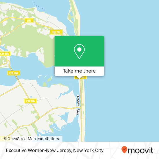 Mapa de Executive Women-New Jersey