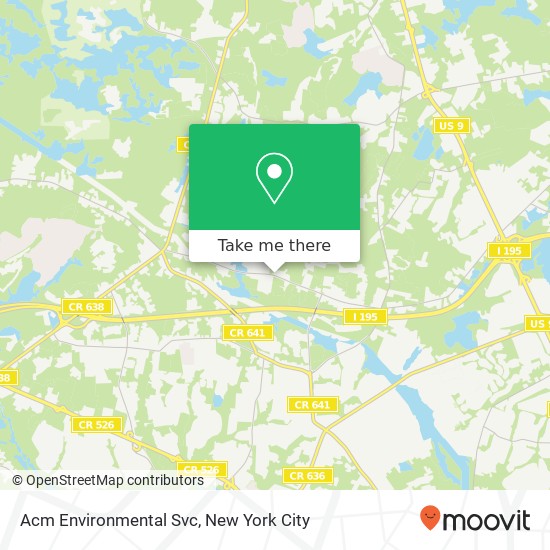 Acm Environmental Svc map