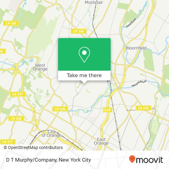 D T Murphy/Company map