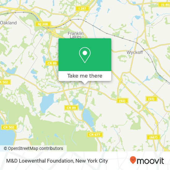 M&D Loewenthal Foundation map