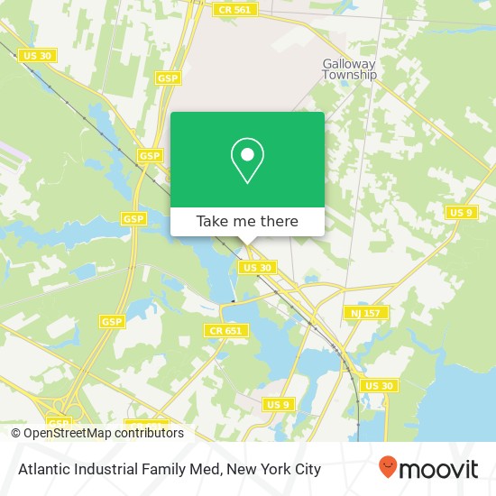 Mapa de Atlantic Industrial Family Med
