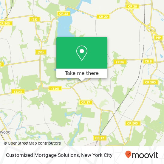 Customized Mortgage Solutions map