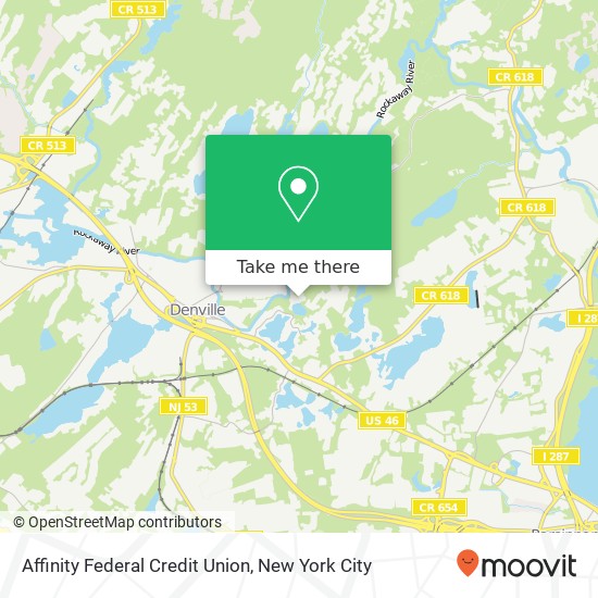 Affinity Federal Credit Union map