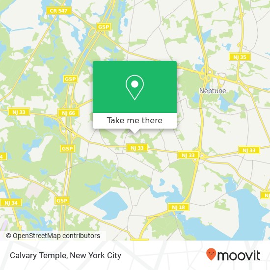 Mapa de Calvary Temple