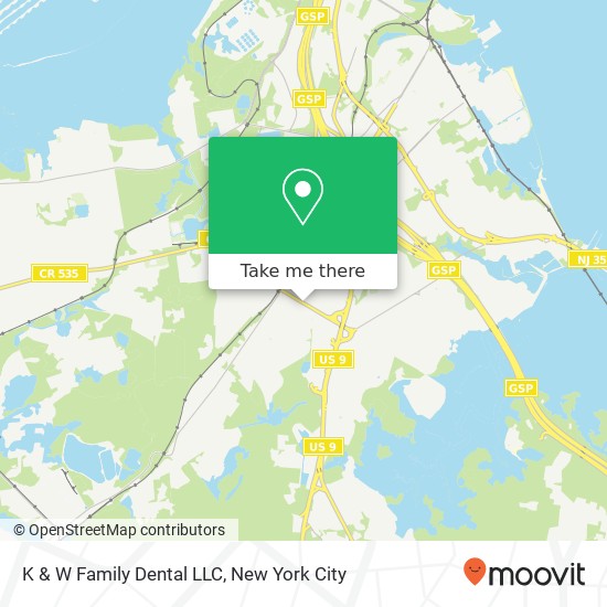 Mapa de K & W Family Dental LLC