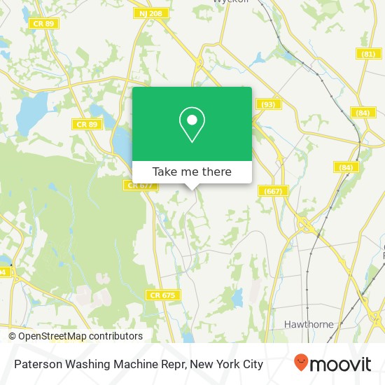 Mapa de Paterson Washing Machine Repr