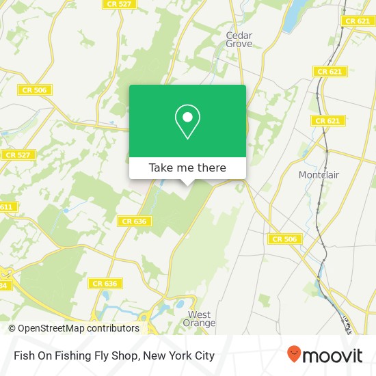 Mapa de Fish On Fishing Fly Shop