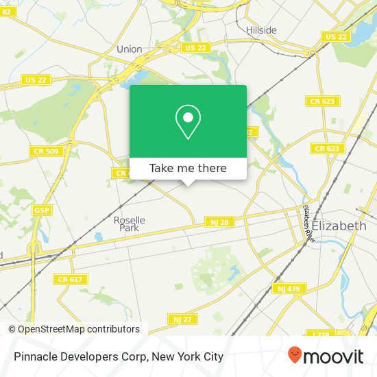 Pinnacle Developers Corp map