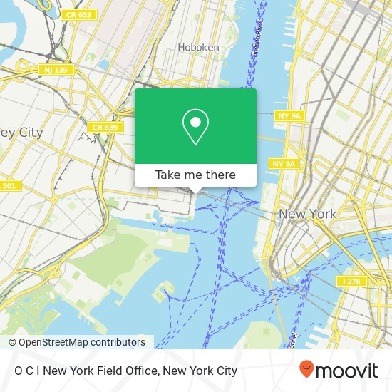 O C I New York Field Office map