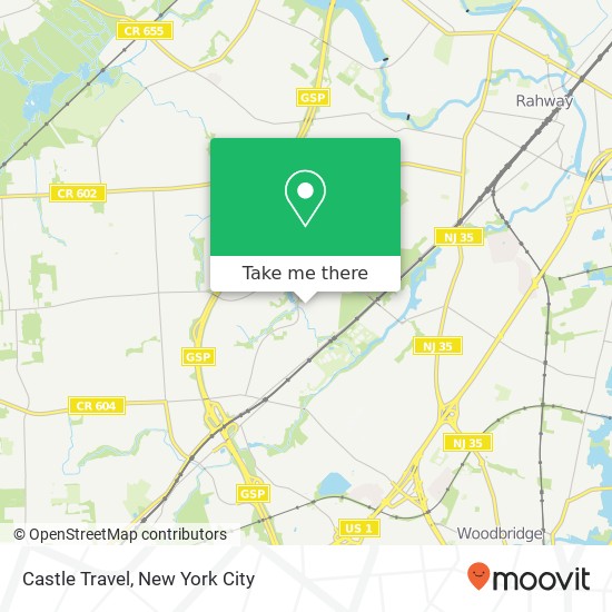 Castle Travel map