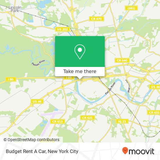 Budget Rent A Car map