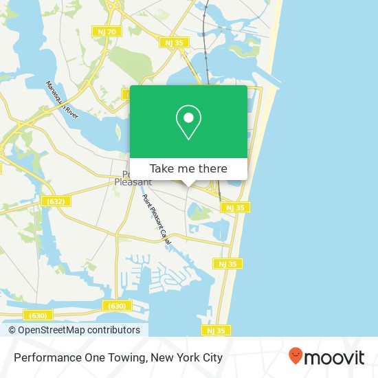 Performance One Towing map