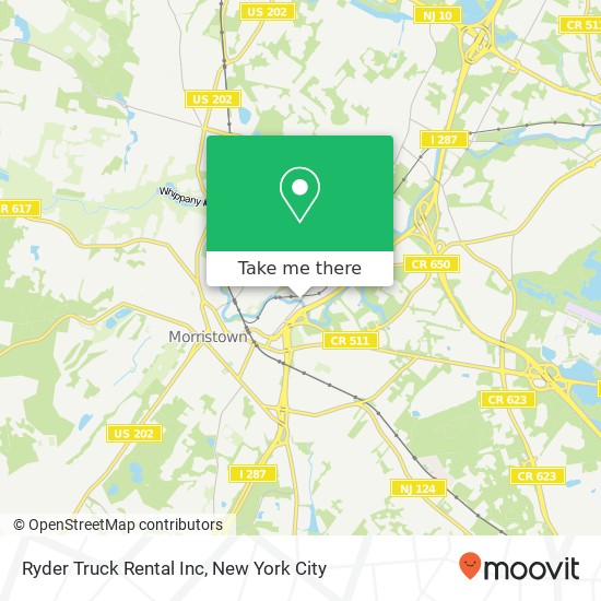 Ryder Truck Rental Inc map