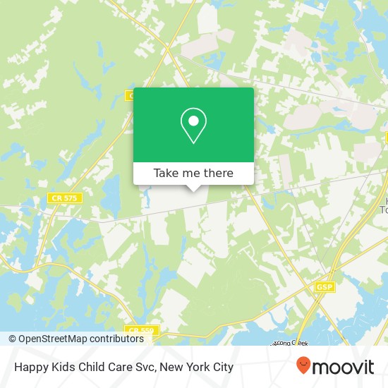 Mapa de Happy Kids Child Care Svc