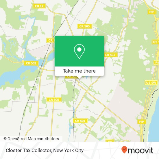 Closter Tax Collector map