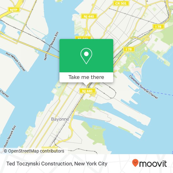 Mapa de Ted Toczynski Construction