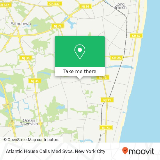 Atlantic House Calls Med Svcs map