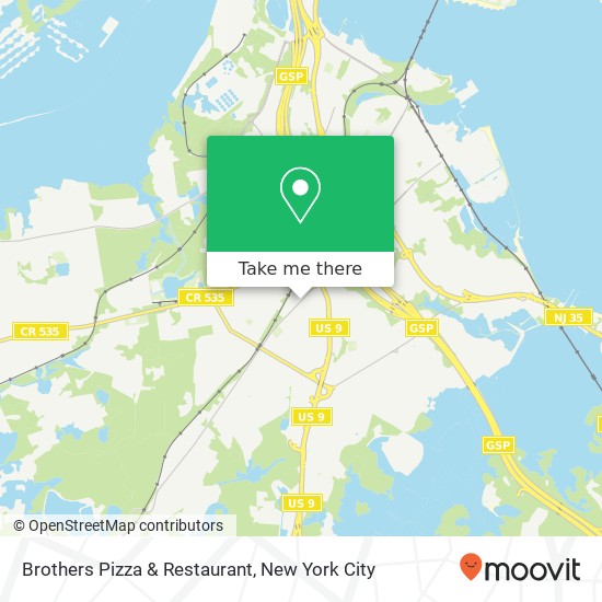Mapa de Brothers Pizza & Restaurant