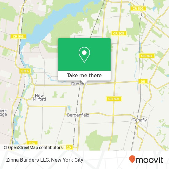 Zinna Builders LLC map