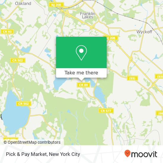 Pick & Pay Market map