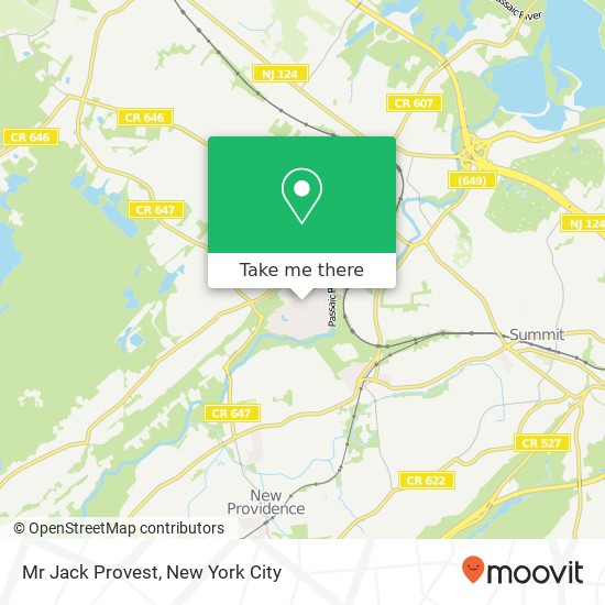 Mr Jack Provest map