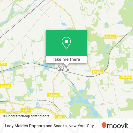 Lady Maides Popcorn and Snacks map