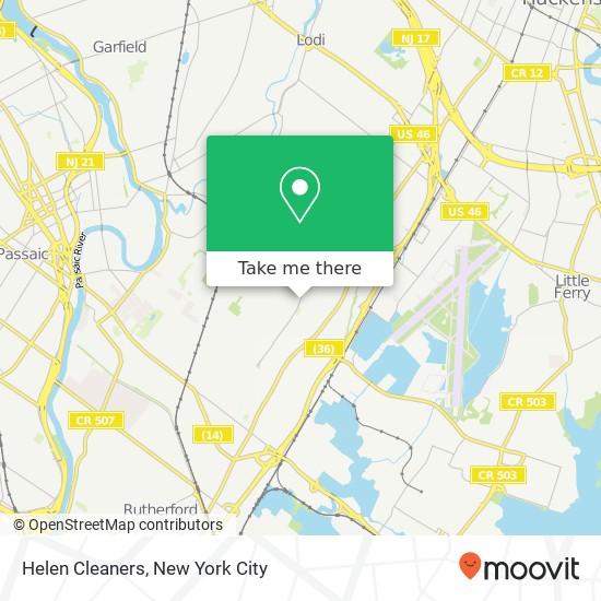 Helen Cleaners map