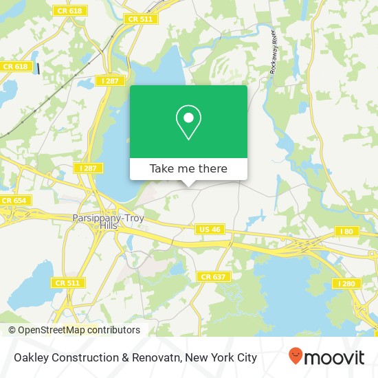Oakley Construction & Renovatn map