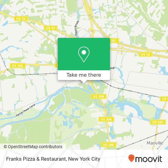 Franks Pizza & Restaurant map