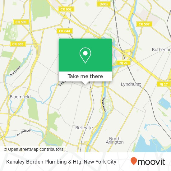 Kanaley-Borden Plumbing & Htg map