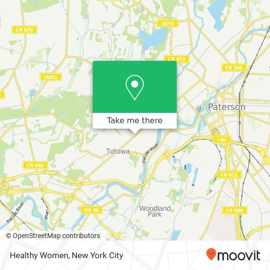 Mapa de Healthy Women