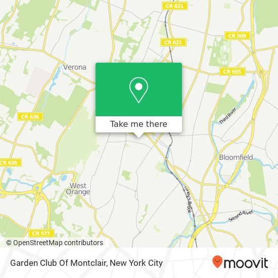 Garden Club Of Montclair map