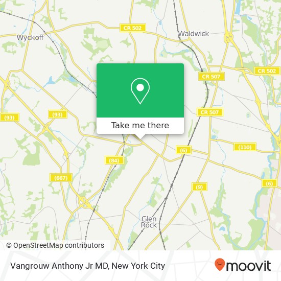 Vangrouw Anthony Jr MD map