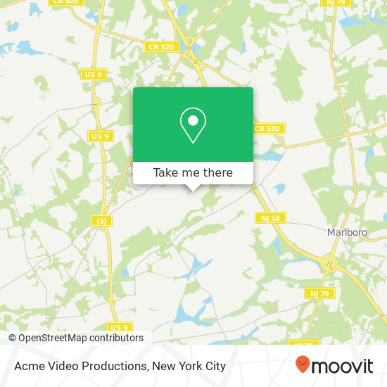 Acme Video Productions map