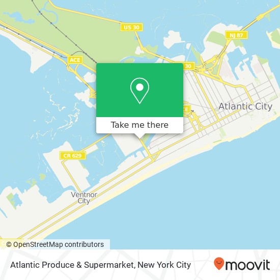 Atlantic Produce & Supermarket map