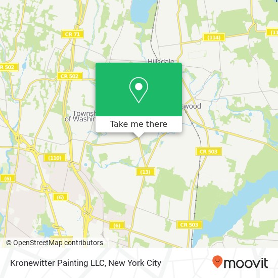 Kronewitter Painting LLC map