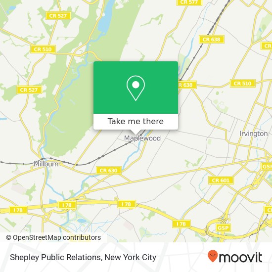 Shepley Public Relations map